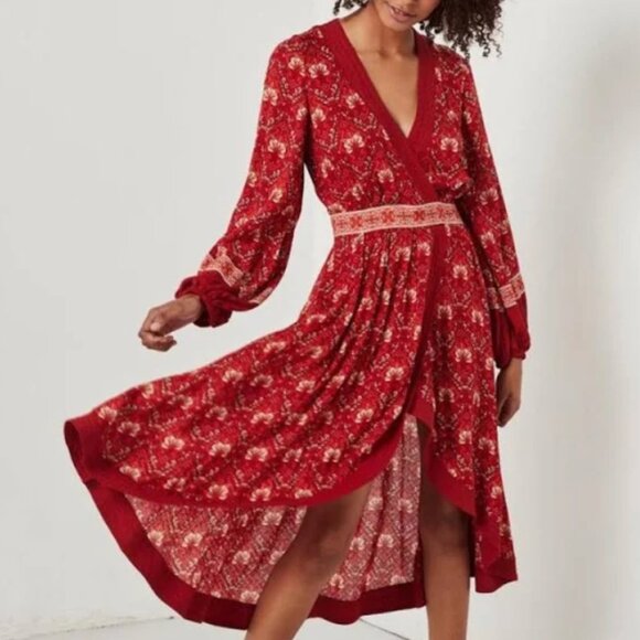 Jewel Soiree Dress - Red - Picture 1 of 4